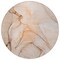 Homeroots 8' Round Gray and Orange Round Abstract Washable Non Skid Indoor Outdoor Area Rug 559393 - alternate 9