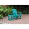 Newtechwood Atlantic Classic Curveback Seafoam Plastic Outdoor Patio Adirondack Chair P012-898 - alternate 2