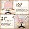 Yssoa Simple Deluxe Wide Criss Cross Legged Chair, Swivel Office Desk Chair, Height Adjustable Faux Fur,  3A88FNCHAIROFFICETDPNK01 - alternate 7