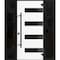 Vdomdoors Front Exterior Prehung Steel Door Ronex0131 Grey 2 Sidelight Exterior Windows Sidelites Entry Metal RONEX0131EXD-GRE-W14+36+14 X H80-LH-I - alternate 1