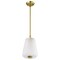 Nuvo Lune, Mini Pendant, Vintage Brass Finish, Etched White Glass 60/8237 - alternate 7