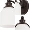 Jonathan Y Lydia 5.13" 1-Light Farmhouse Cottage Metal LED Vanity Light w/Frosted Glass Shade, Oil Rubbed Bronze JYL7549B - alternate 9