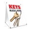 Signmission Keys Made Here, 24 Inch x 18 Inch A-frame Yard Sign, Plastic Sign SBC-1824-Keys Made Here - alternate 1