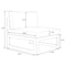 Leisuremod Chelsea 5-Pc Aluminum Outdoor Sectional Set with Coffee Table, 6-Person, Weatherproof CSTBL-4BL - alternate 9