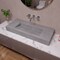 Alfi Brand 48 inch Solid Concrete Rectangular Countertop Sink ABCO48R - alternate 1