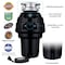 Eco Logic 1-1/4 HP Continuous Feed Garbage Disposal with White Sink Flange 10-US-EL-10-DS-3B-WH - alternate 3