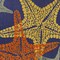 Homeroots 9' X 12' Blue Yellow And Orange Starfish Indoor Outdoor Area Rug 546865 - alternate 9