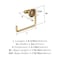 Amerock Arrondi Champagne Bronze Contemporary 6-7/16 in 164 mm Length Towel Ring BH26541CZ - alternate 4