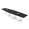 Skutchi Designs 14ft Conference Table With Power Unit | 14 Person Modular Hexagon Meeting Table | Harmony Series HAR-HEX.IR-48X168-T-U999ST19-ESIL - alternate 1