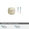 Amerock Stature 1-1/4 in 32 mm Length Golden Champagne Cabinet Knob BP11287BBZ - alternate 6