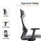 Leisuremod Dale Mesh Office Chair - Ergonomic Adjustable Desk Chair with Headrest & Armrests DO56LGR - alternate 9