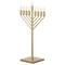 Vintiquewise Chabad Style Gold Finish Hanukkah Menorah for Entryway, Living Room, Office, and Kitchen with LED QI004693.GD - alternate 1