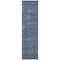 Homeroots 8' Runner Blue and Black Floral Washable Non Skid Indoor Outdoor Runner Rug 564303 - alternate 8