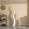 Uniquewise 51in Tall Animal Horn Shape Floor Vase: Elegant Ceramic White Accent for Entryway, Dining, or QI004040.W.2 - alternate 6
