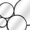 Homeroots Set Of Eight Black Metal Round Cojoined Accent Mirrors 611866 - alternate 9