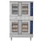 Koolmore 38 in. Full Size Double Natural Gas Convection Oven 108,000 BTU Total with Stacking Kit and Casters KM-DCCO54-NGC - alternate 1