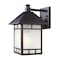 Homeroots Antique Bronze Frosted Glass Lantern Wall Light 398640 - alternate 1
