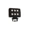 Putco Fog Light Kit, LED Bulb; 6 LED Bulbs; 4 Inch Square; 30 Watt; 2400 Lumens; Clear Lens; Black Billet 10004 - alternate 3