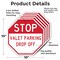 Signmission Stop Valet Parking Drop Off, 10 inch X 10 inch, Aluminum Metal Signs, 5PK OC-A-5Pack-10-282 - alternate 5