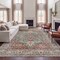 Jonathan Y Eleanor Vintage Medallion Border Non-Slip Machine-Washable Green/Brown 4 ft. x 6 ft. Area Rug VOR100K-4 - alternate 7