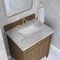 James Martin Vanities Brittany 30" Single Vanity, Pecan w/ 3 CM Carrara Marble Top 655-V30-PCN-3CAR - alternate 8