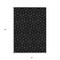 Homeroots 3' X 5' Black And Ivory Geometric Washable Indoor Outdoor Area Rug 596716 - alternate 8