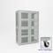 Pucel Heavy Duty Storage Cabinet with Casters, 48in W x 78in H x 24in D, Perforated Doors and Sides, Gray HDSC-4872-24-4C-PERF - alternate 1