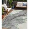 Homeroots 5' X 8' Green And Gray Abstract Washable Indoor Outdoor Area Rug 631880 - alternate 1