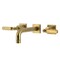 Kingston Brass Double-Handle Wall Mount Bathroom Faucet, Brushed Brass KS6127KL - alternate 1