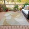 Homeroots 9' X 12' Beige And Taupe Abstract Washable Indoor Outdoor Area Rug 630433 - alternate 6