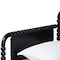 Baxton Studio Lucera Bobbin Daybed with Trundle, Twin, Black 263-14372-14374-ZORO - alternate 8