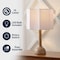 Jonathan Y Lisbet 21" Mid-Century Modern Tubular Gourd Resin LED Table Lamp w/Octagonal Shade, Light Brown Wood JYL1160C - alternate 8