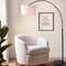 Jonathan Y Collier 70" Industrial Vintage Head-and-Height-Adjustable Iron LED Arc Floor Lamp w/Smart Bulb, Black JYL8504A - alternate 7