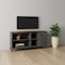 Homeroots 47in Brown And Gray Distressed Reclaimed Wood Enclosed and Open Storage TV Stand 490371 - alternate 4