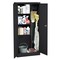 Sandusky Lee Janitorial Storage Cabinet, 66 in H, 30 in W, 18 in D, Swing, Keyed, Black, 4 Shelves VFC1301866-09 - alternate 3