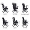 Regency Cosmo Ergonomic Mesh High-Back Multi-Function 3-Paddle Task Chair with Arms- Black 5110BK - alternate 8
