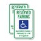 Signmission Reserved Parking Unauthorized Parking Is Punishable by , 18'' X 24'', Heavy Gauge Aluminum, 2PK A-1824-2PACK-23003 - alternate 1