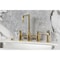 Kingston Brass Bridge Kitchen Faucet with Brass Sprayer, Polished Brass KS8282DLBS - alternate 4