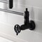 Kingston Brass Wall Mount Pot Filler Faucet, Matte Black KS3100CG - alternate 5