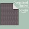 Lavish Home Cable Knit Throw Blanket 60x80 Soft & Cozy Blanket Throws with Cable Knit Pattern & Warm Sherpa 66-THROW80-C - alternate 5