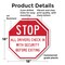 Signmission Stop All Drivers Check in With Secu, 18 inch X 18 inch, Plastic Sign, 2PK OC-P-2PACK-18-242 - alternate 6