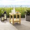 Homeroots 15" Yellow Plastic Outdoor Side Table 543741 - alternate 7