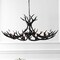 Jonathan Y Eldora 49" 10-Light Rustic Farmhouse Adjustable Resin Antler LED Chandelier, Black JYL6320C - alternate 10