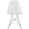 Leisuremod Bristol 5-Piece Modern Dining Set: Round MDF Table & 4 Eiffel Plastic Chairs with Chrome Legs, 5PK BTBL-35BL-CR19CL4 - alternate 8