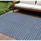 Homeroots 10' X 14' Blue And Sky Blue Floral Washable Indoor Outdoor Area Rug 610647 - alternate 6