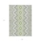 Homeroots 9' X 12' Green Ivory And Gray Geometric Washable Indoor Outdoor Area Rug 581543 - alternate 6
