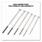 Great Neck Precision Screwdriver Set, Six-Piece, Phillips/Slotted, Assorted Lengths, Polished Steel Handles GP6C - alternate 12