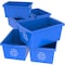 Storex 5.5 Gallon Recycling Bin, Blue 61517U06C - alternate 3