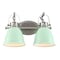 Jonathan Y Phineas 16.25" 2-Light Adjustable Farmhouse Bohemian Iron LED Vanity Light, Mint Green/Nickel JYL1115C - alternate 11