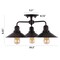 Jonathan Y Calvin 18.5" 3-Light Iron Industrial LED Semi Flush Mount, Oil Rubbed Bronze JYL7498A - alternate 9